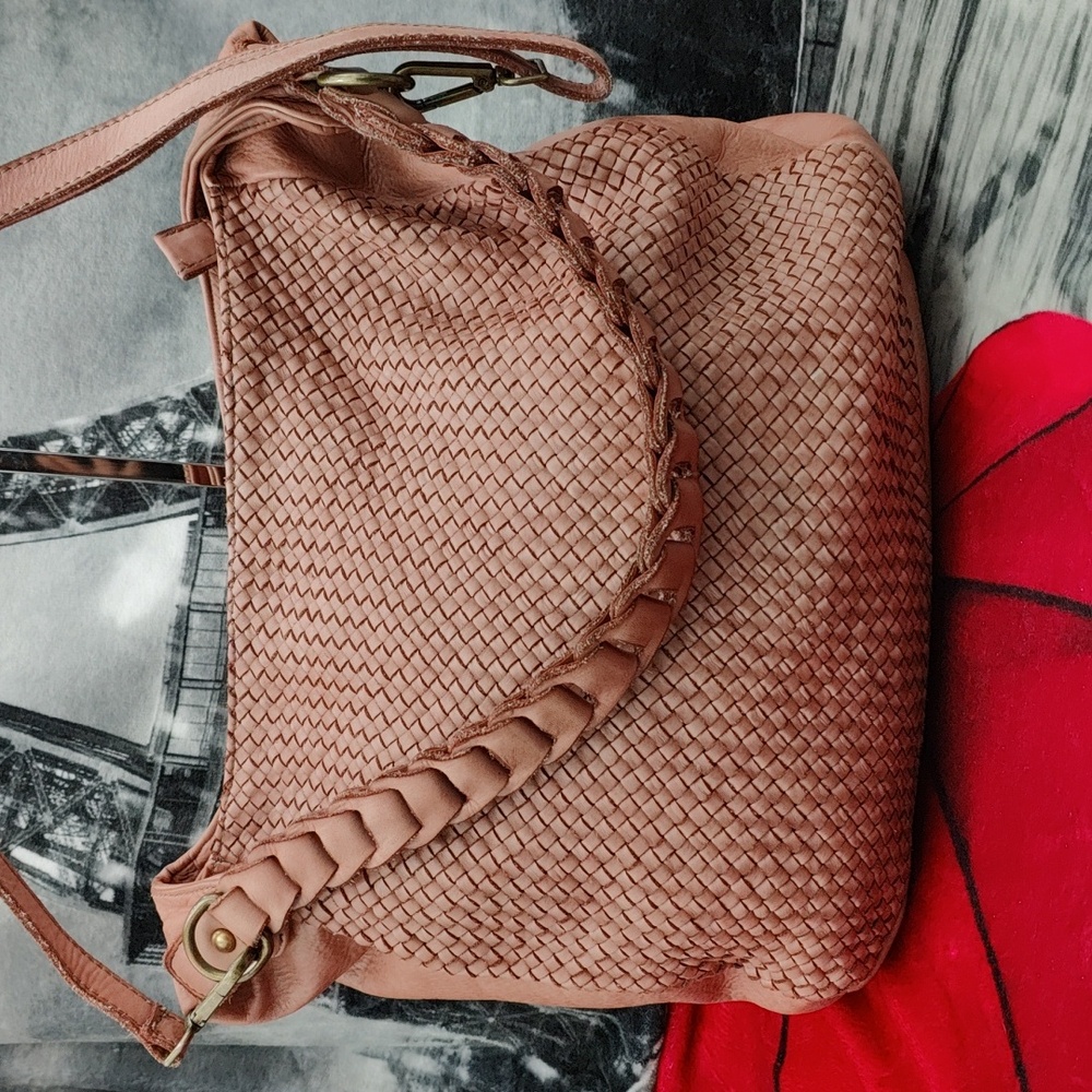 Borse In Pelle Pink Leather Bag